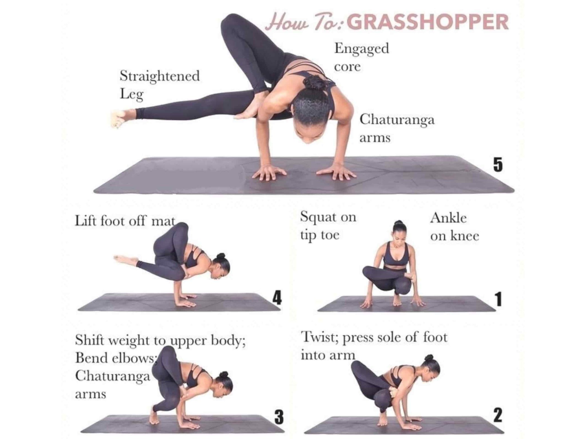 Grasshopper Pose Step-by-Step Instructions And 10 Benefits - SharpMuscle