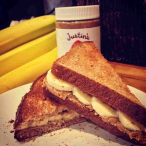 Gluten Free Almond Butter and Banana Sandwiches - FITZABOUT