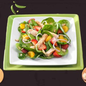 Chicken Fruit Spinach Salad Recipe - FITZABOUT