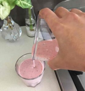banana and strawberry smoothie recipe ready - FITZABOUT
