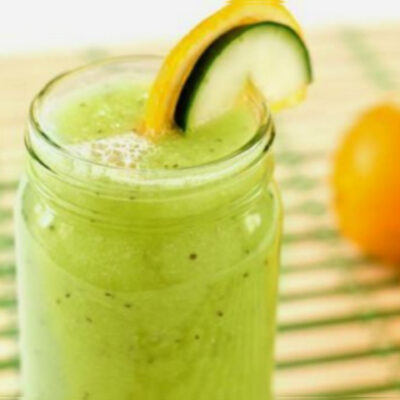 Cucumber Orange and Chia Frappe Smoothie - sharpmuscle