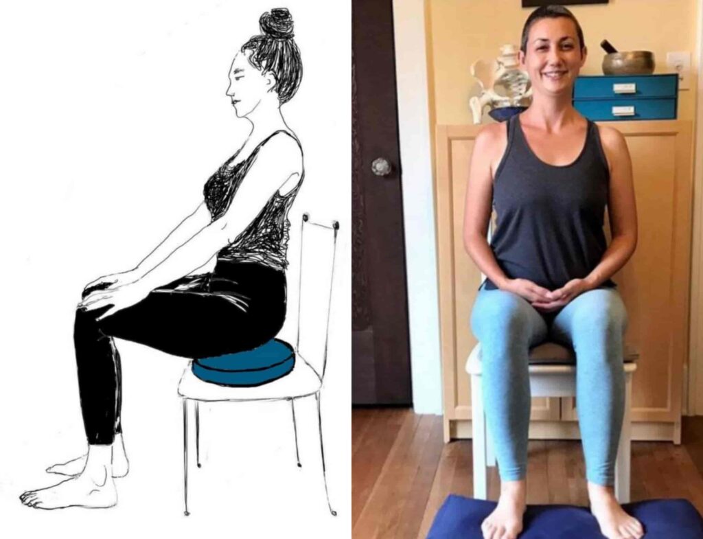 Maitriyasana (Sitting on a Chair Pose) - Sharp Muscle