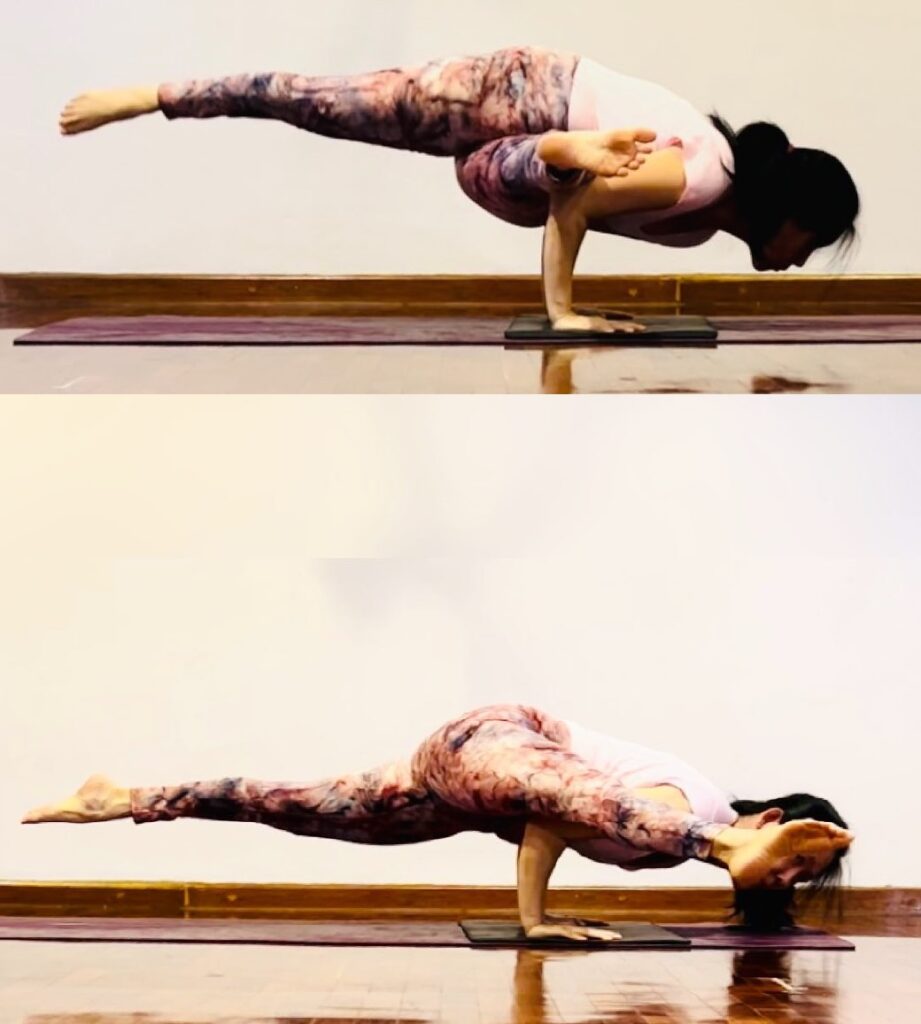 Eka Pada Koundinyasana (Flying Splits Pose) I and II - Sharp Muscle